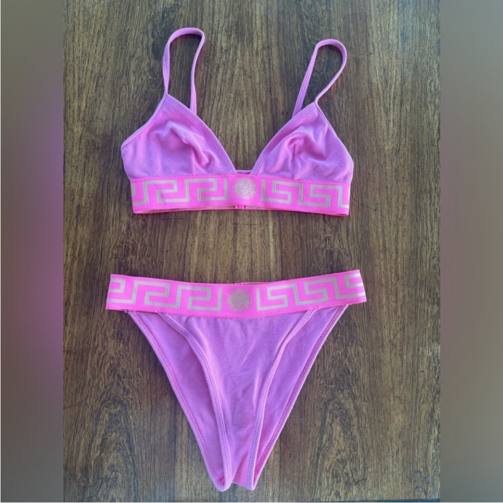 Versace Pink Bikini Set